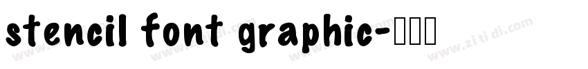 stencil font graphic字体转换